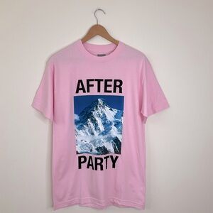Men’s Pink T shirt After Party Size Medium